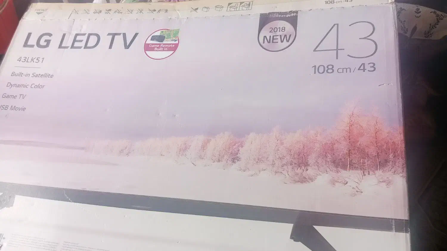 تلویزیون 43ال جی|تلویزیون و پروژکتور|میناب, |دیوار