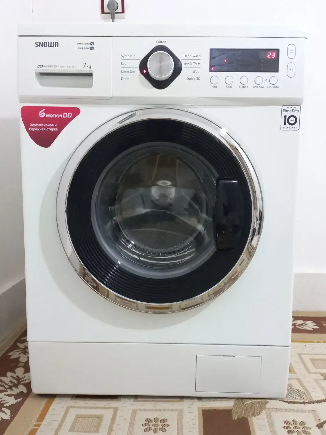 لباسشویی اسنوا گیربکسی ۷ کیلویی درب فضایی|ماشین لباسشویی و خشک‌کن لباس|قزوین, |دیوار