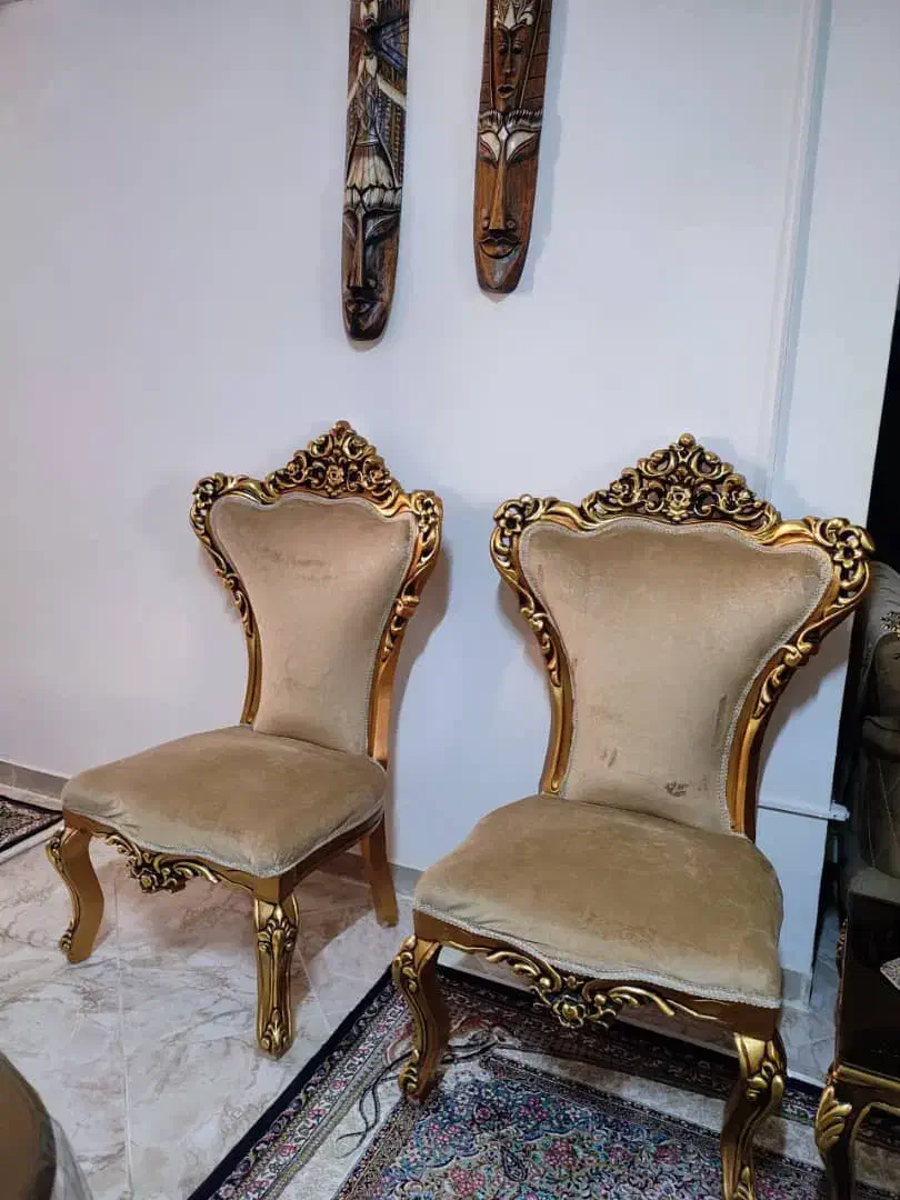 فروش مبل سلطنتی۹ نفره تمام چوب راش|مبلمان خانگی و میز عسلی|میناب, |دیوار