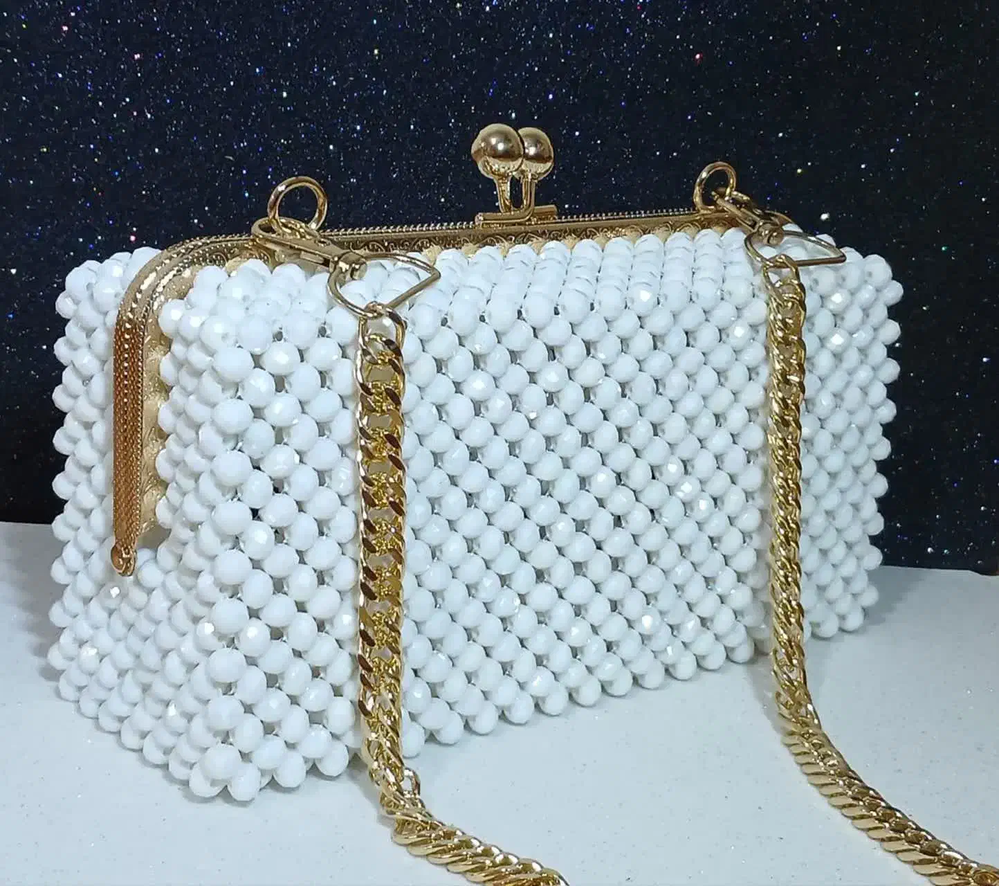 کیف دهانه فلزی مرواریدی|کیف، کفش، کمربند|پاکدشت, پاکدشت (مامازند)|دیوار