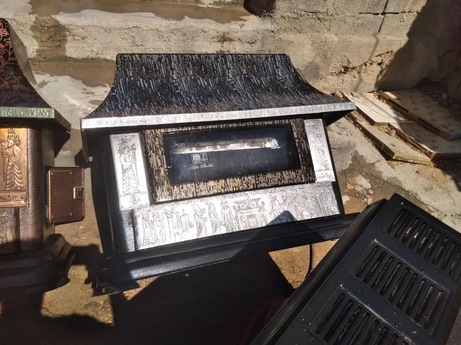 بخاری گازی شومینه|بخاری، هیتر، شومینه|زالیان, |دیوار