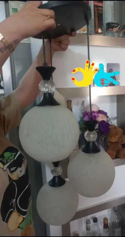 لوستر 3شاخه|لوستر و چراغ آویز|تبریز, |دیوار