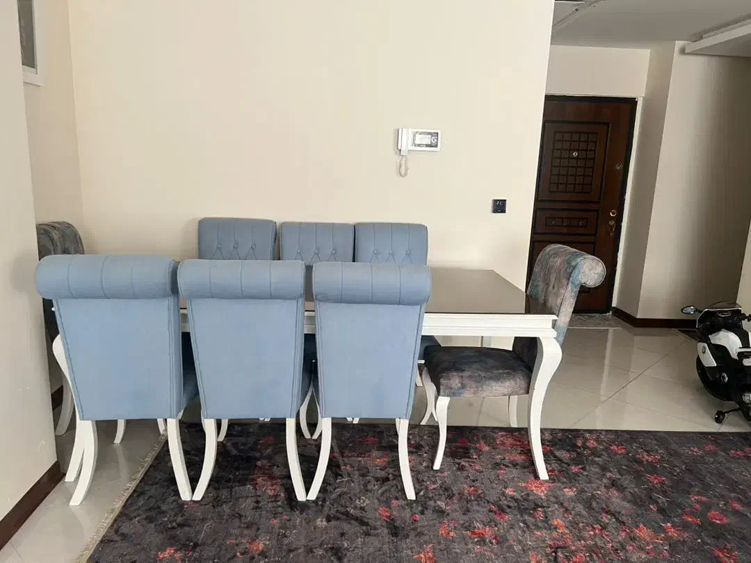 غذاخوری ۸نفره روکش پارچه|مبلمان خانگی و میز عسلی|هشتگرد, هشتگرد قدیم|دیوار