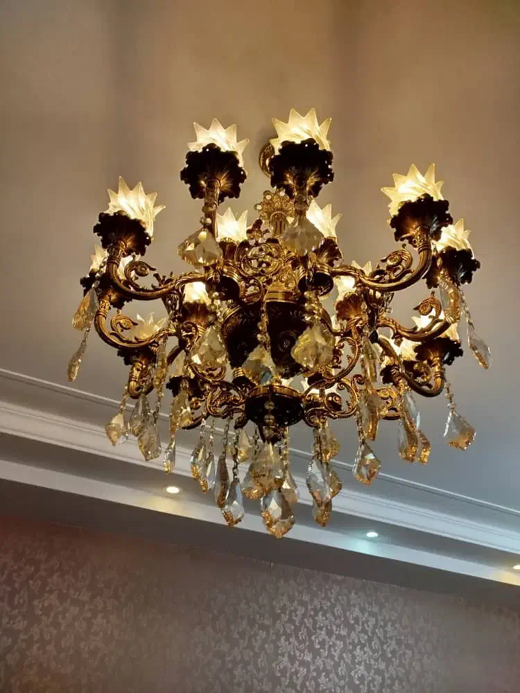 دو عدد لوستر 12شاخه در حد نو|لوستر و چراغ آویز|تهران, فدک|دیوار