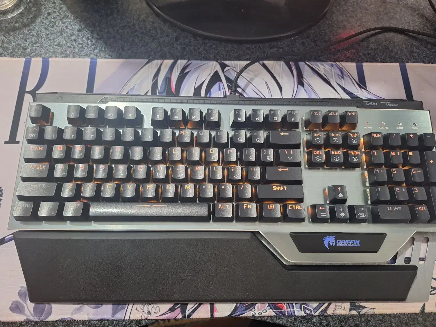 کیبورد گیمینگ مکانیکال گرین GK803-RGB|قطعات و لوازم جانبی رایانه|امیدیه, |دیوار