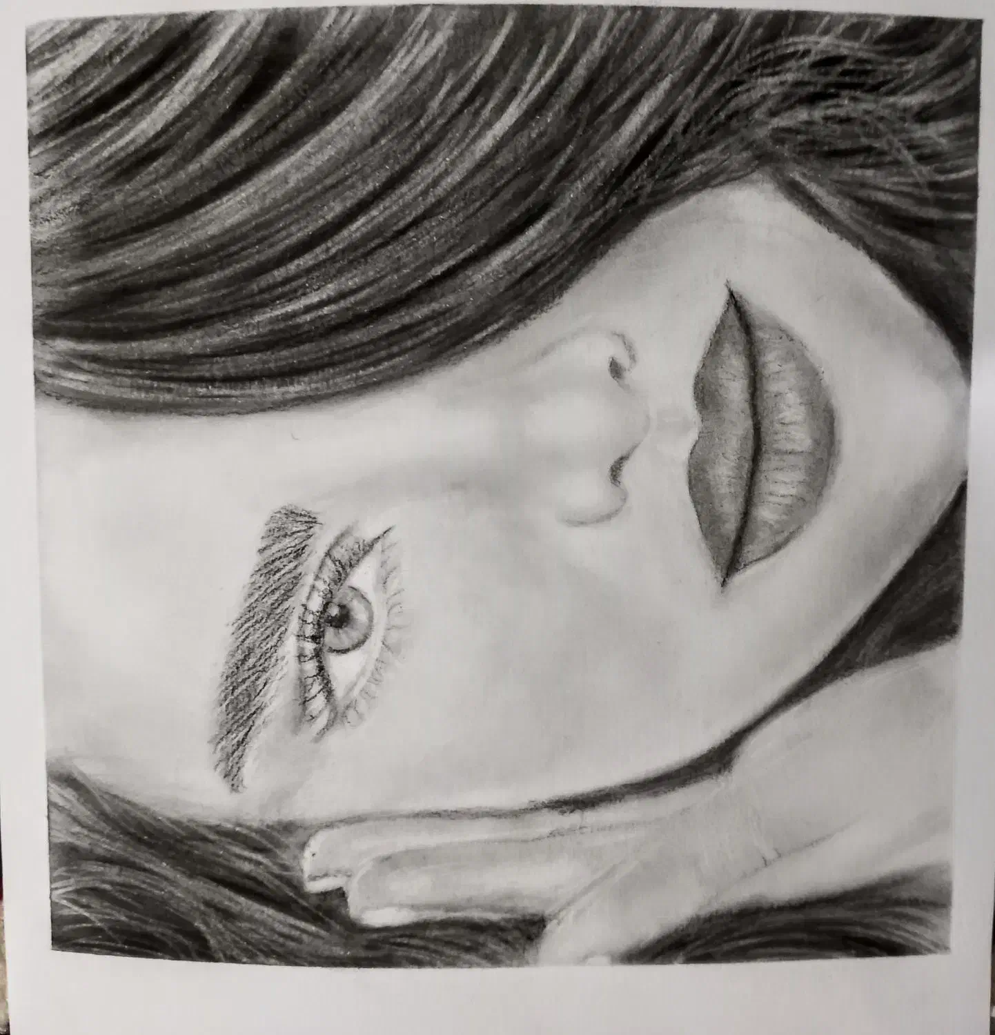 نقاشی سیاه قلم سفارش|تابلو، نقاشی، عکس|اشتهارد, |دیوار