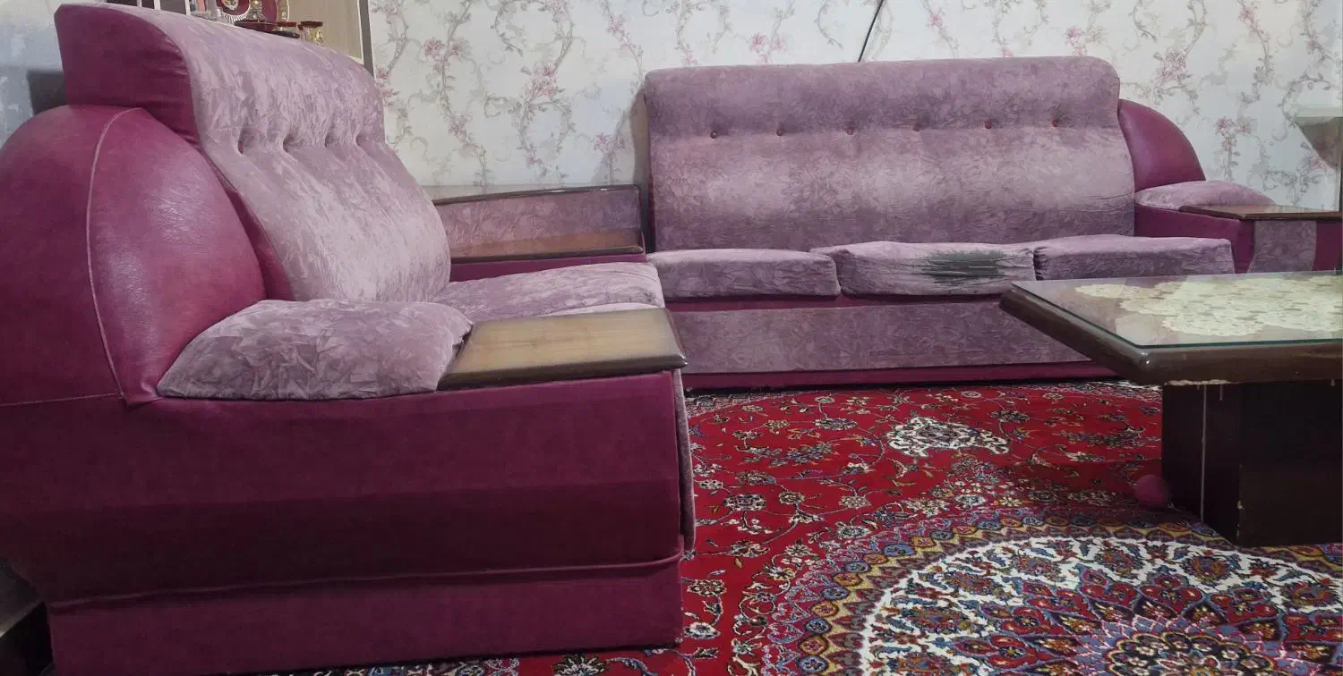 مبل ۷ نفره طرح ال|مبلمان خانگی و میز عسلی|مسجد سلیمان, |دیوار
