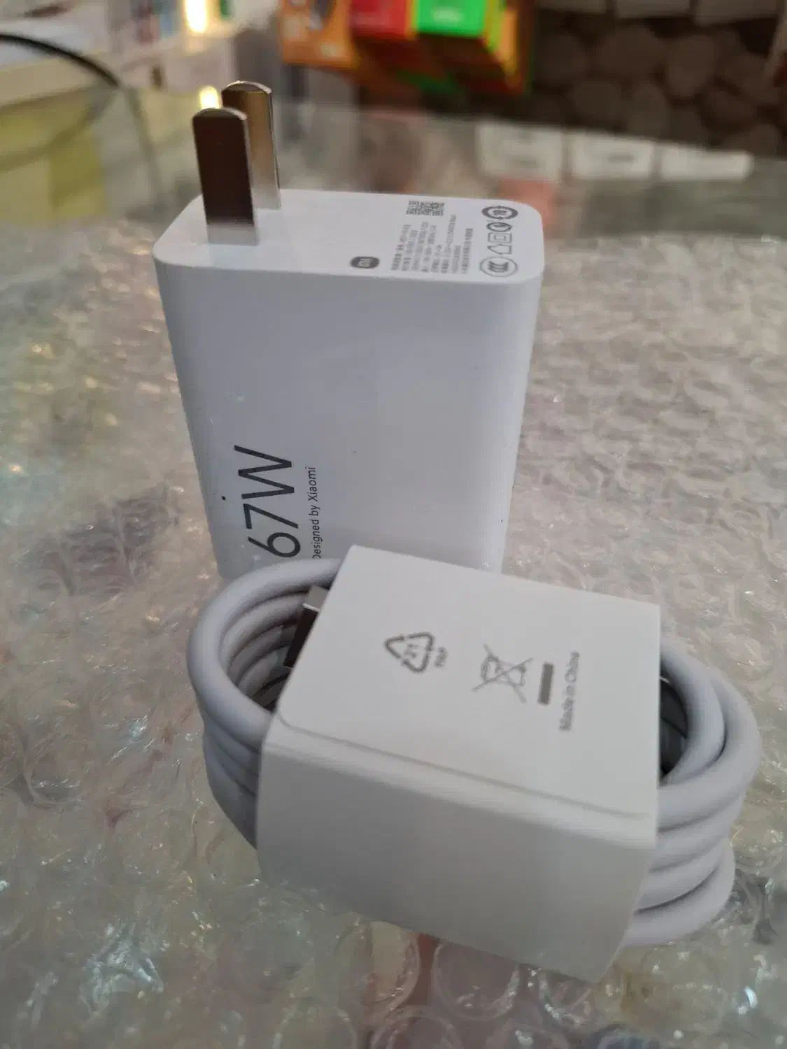 شارژر 67وات سرکارتنی شیائومی با کابل سرجعبه|لوازم جانبی موبایل و تبلت|قم, چهار مردان|دیوار
