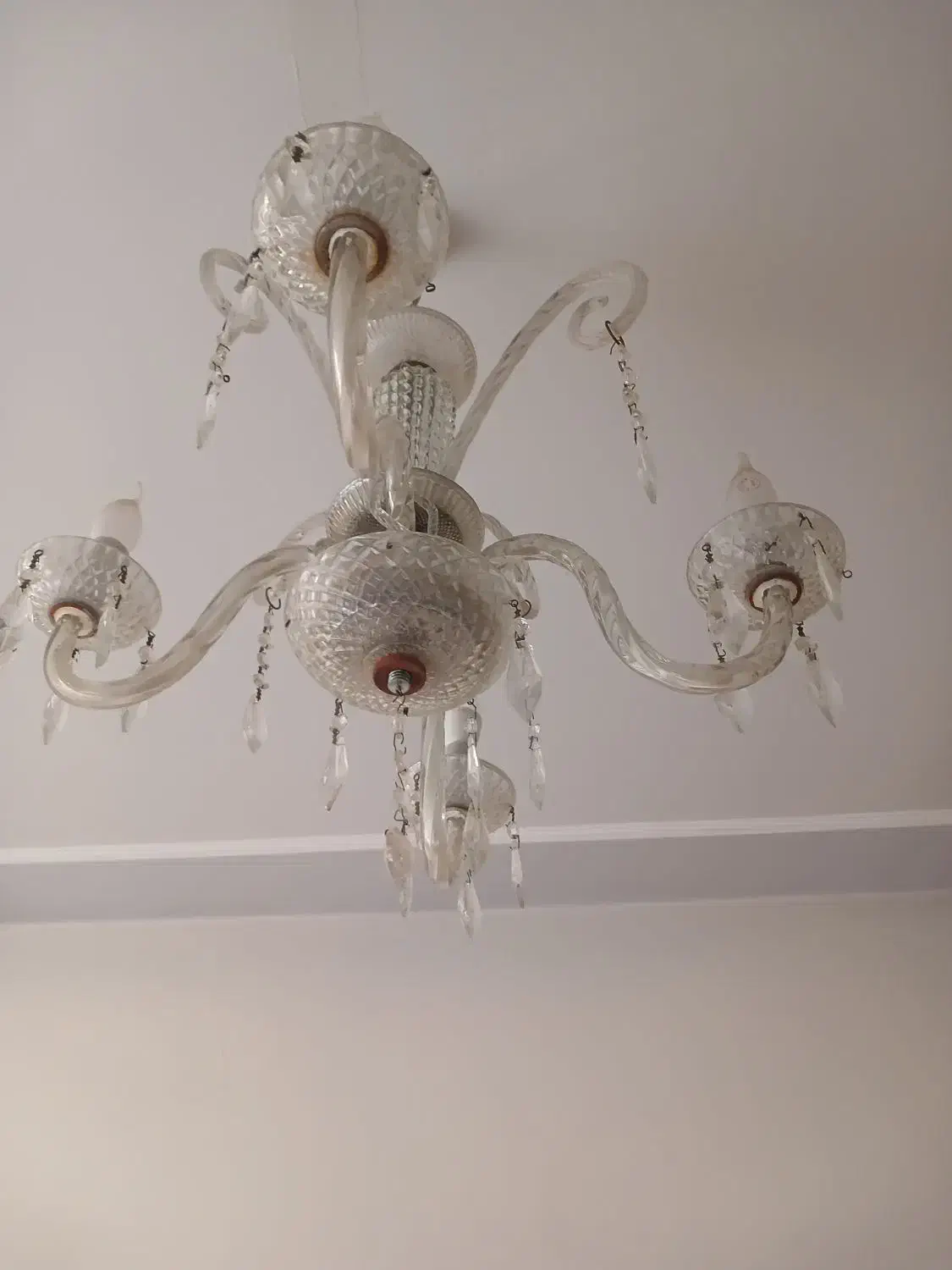 لوستر کریستالی|لوستر و چراغ آویز|تبریز, |دیوار