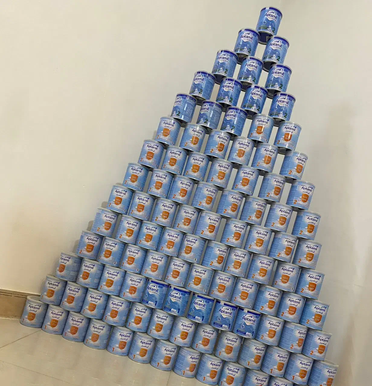 قوطی خالی شیر خشک|ظروف نگهدارنده، پلاستیکی، یک‌بارمصرف|مشهد, شهید جنگی|دیوار