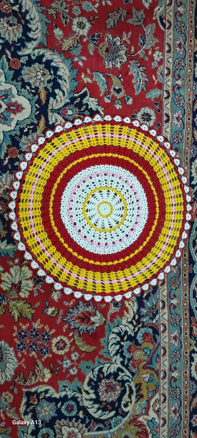 رومیزی  بافتنی|پرده، رانر، رومیزی|یزد, |دیوار