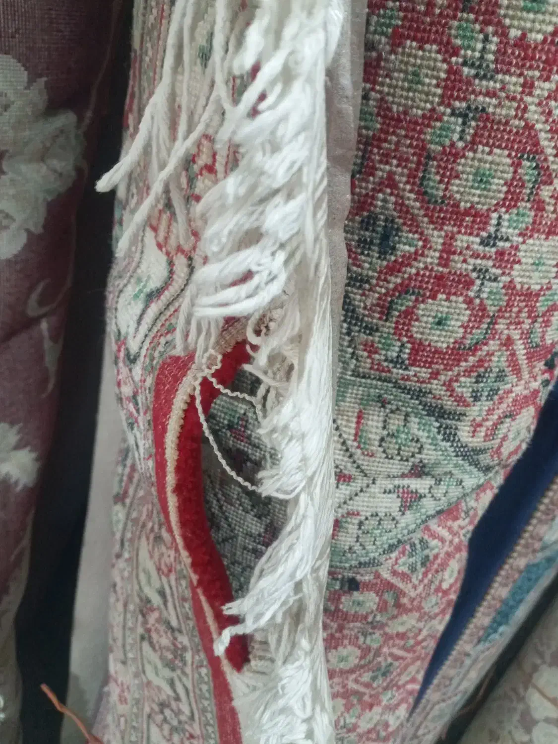 دو عدد فرش ۵۰۰شانه ۶متری ریزماهی اصل آکرولیک|فرش|نقده, |دیوار