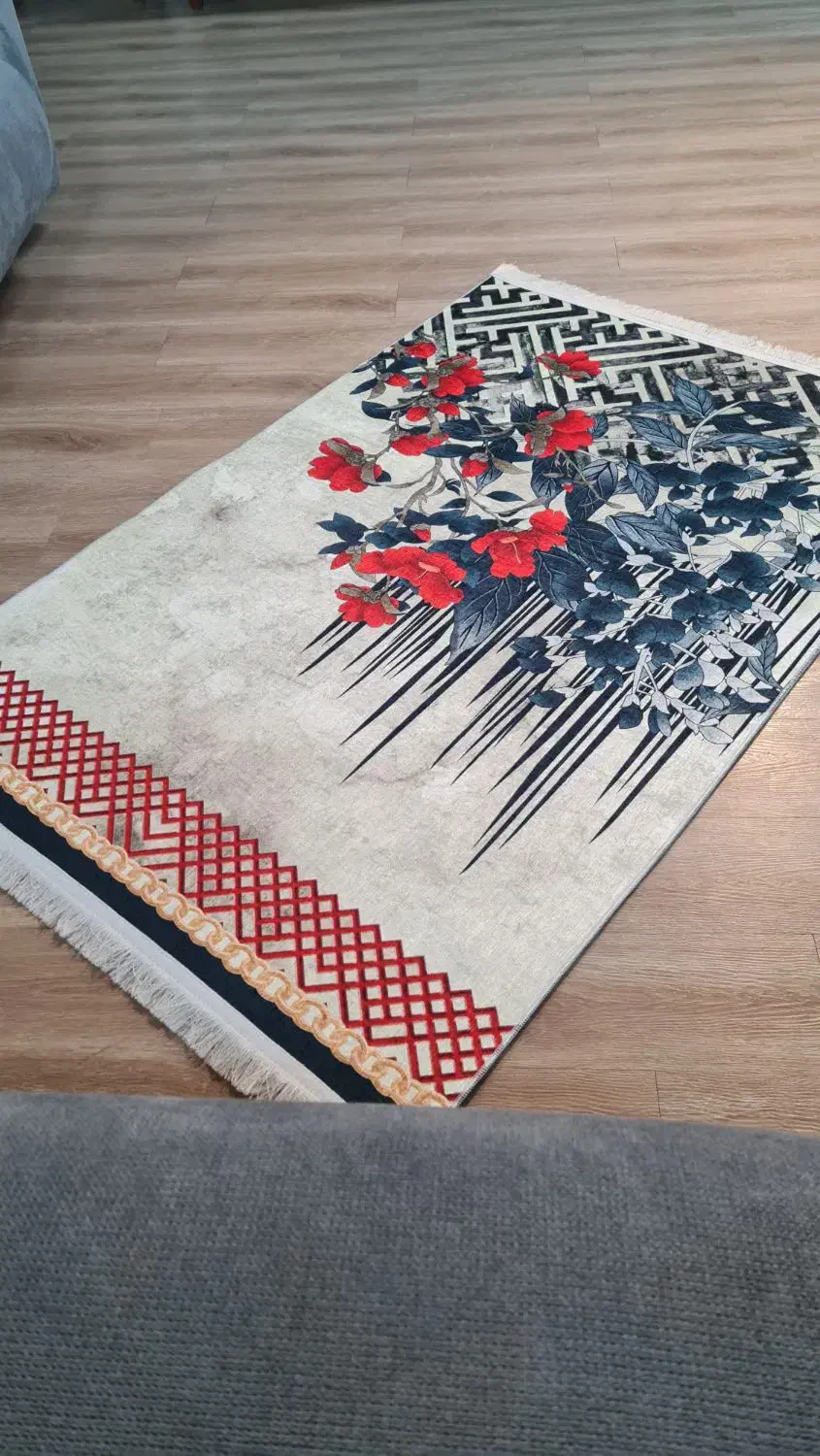 فرش فانتزی گل دار|فرش|ساری, |دیوار