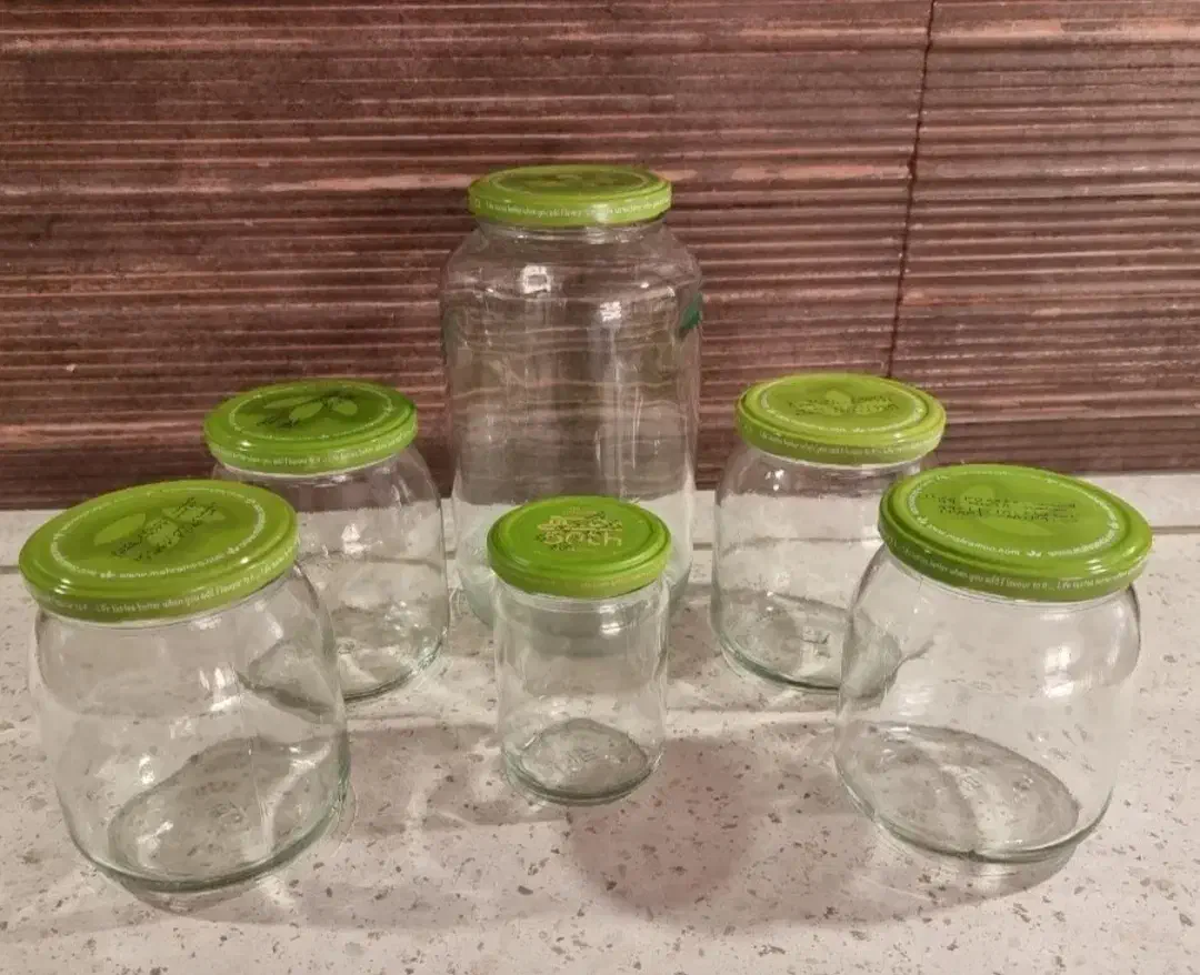 شیشه خالی مخصوص مربا و ترشی|ظروف نگهدارنده، پلاستیکی، یک‌بارمصرف|رفسنجان, |دیوار