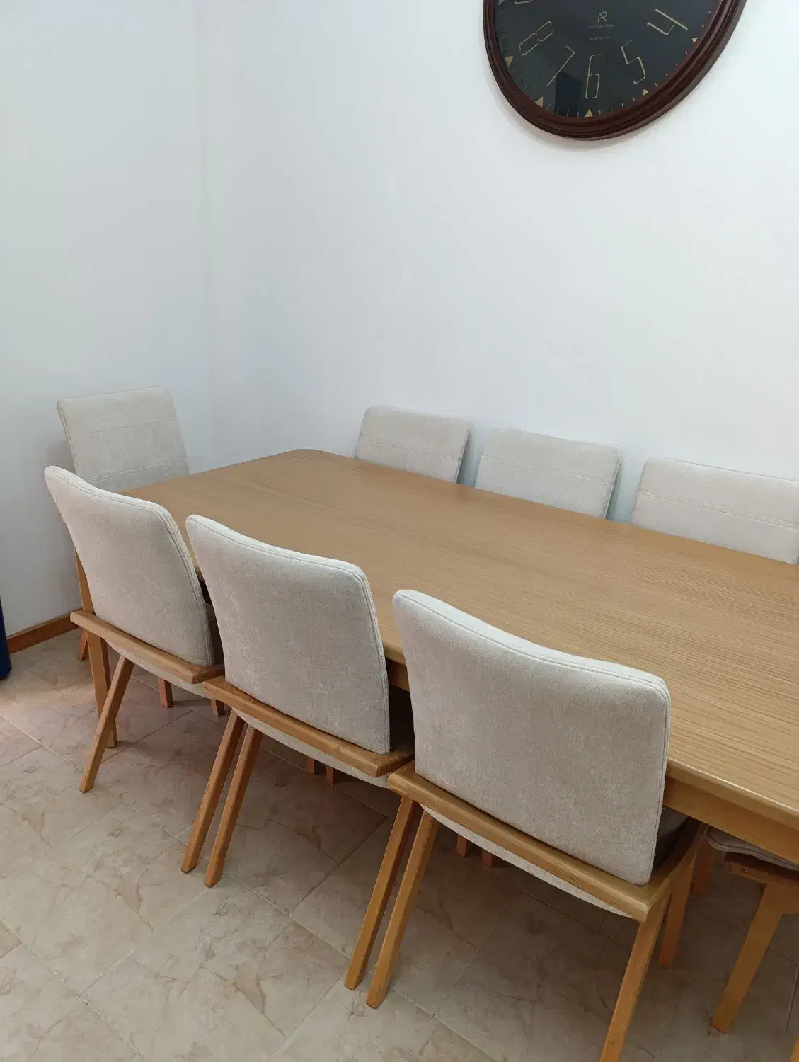 میز ناهارخوری هشت نفره نو|میز و صندلی غذاخوری|رویان, |دیوار