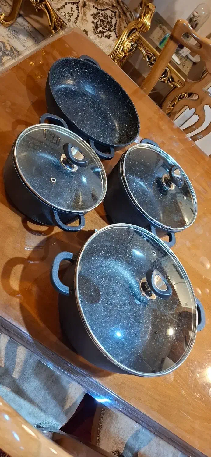 قابلمه چدن کف گرانیتی|ظروف پختوپز|گرگان, |دیوار