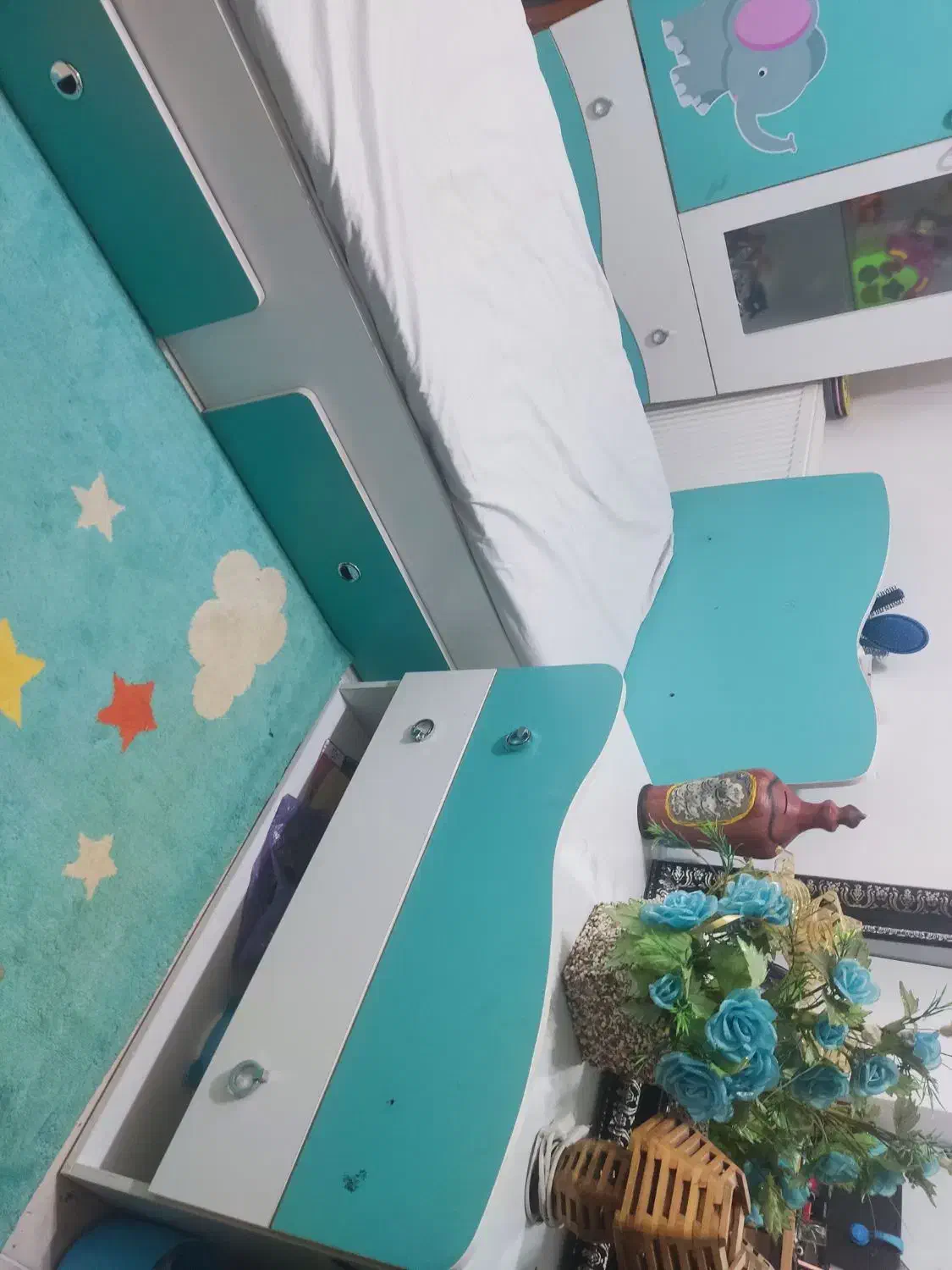 تخت وکمد بچگانه|تخت و سرویس خواب|شاهرود, |دیوار