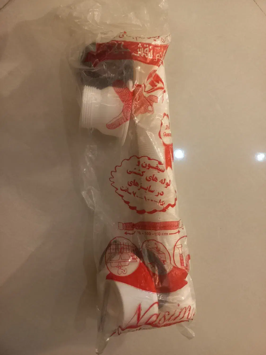 لوله خرطومی همراه با زیرآب   نو قیمت مناسب|لوازم سرویس بهداشتی|کیش, |دیوار