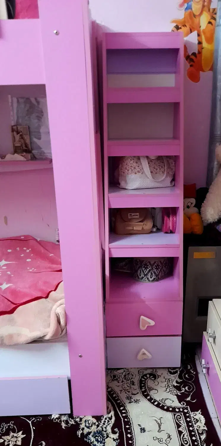 تخت دوطبقه کشو دار با پله|تخت و سرویس خواب|اصفهان, فروردین|دیوار