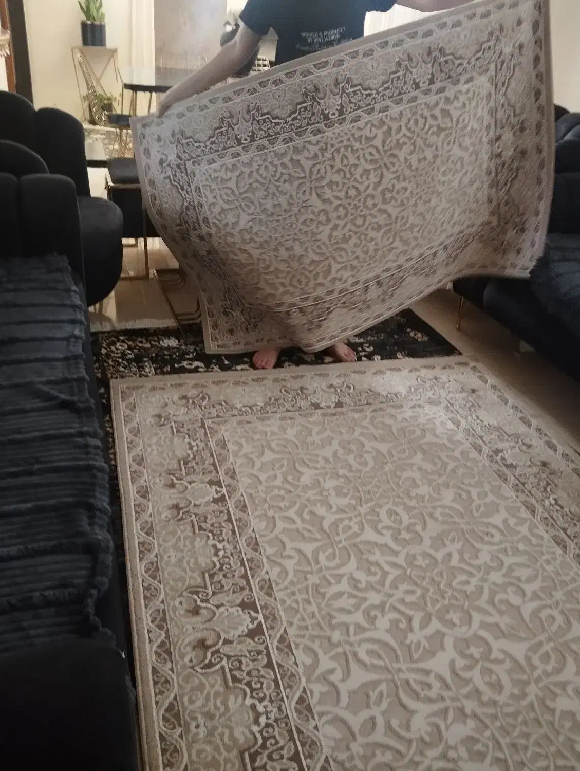 فرش ۴متری و ۱در۱/۵متری|فرش|تبریز, |دیوار