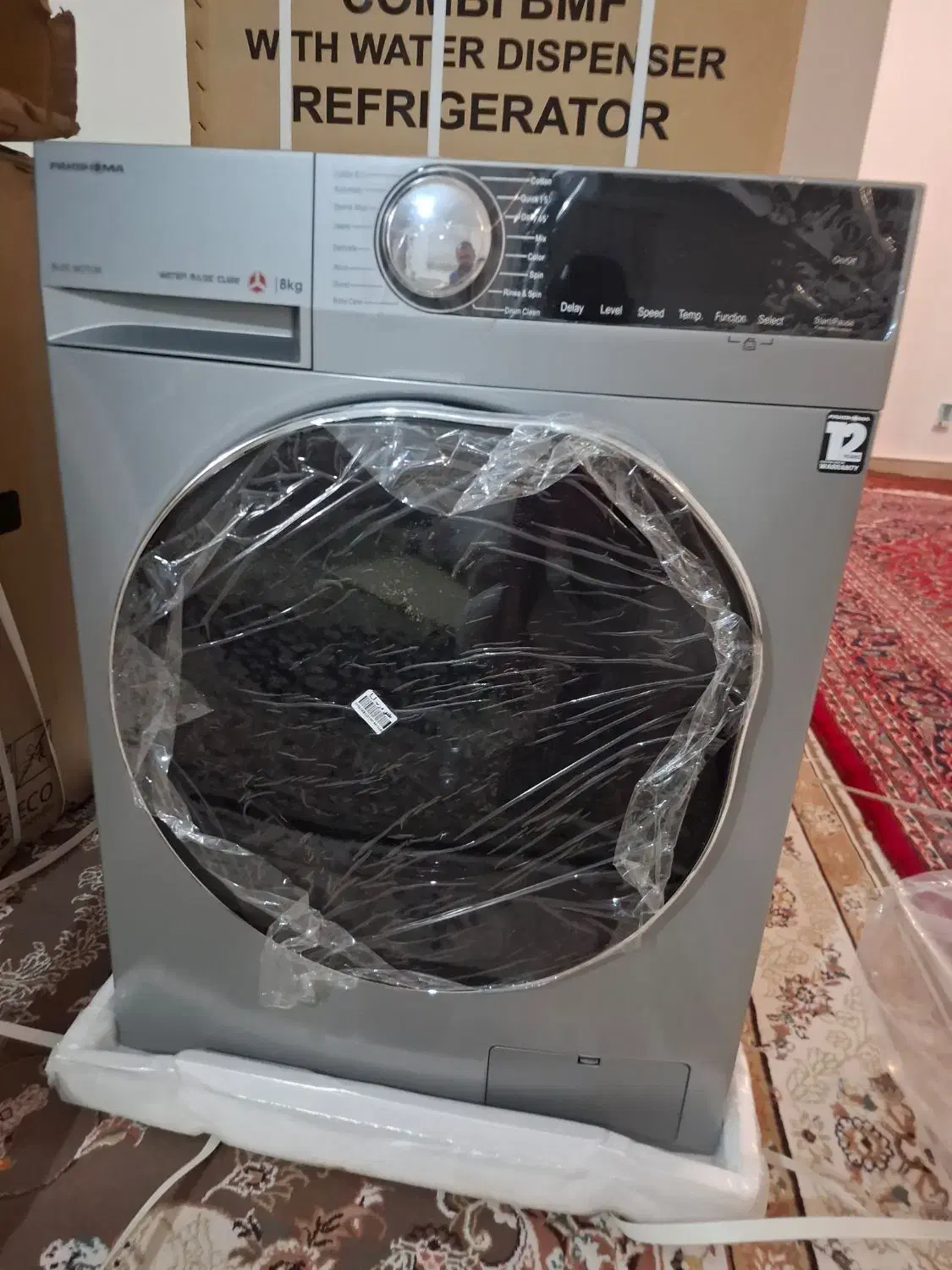 لباسشویی پاکشوما ۸ک نقره ای|ماشین لباسشویی و خشک‌کن لباس|اردبیل, |دیوار