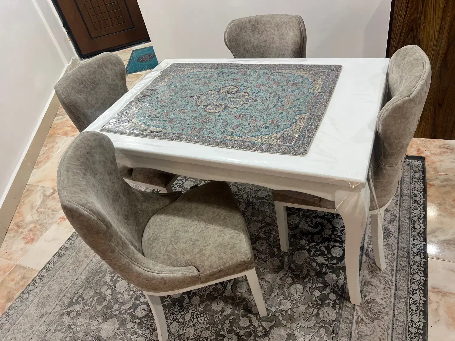 میز ناهار خوری ۴نفره|میز و صندلی غذاخوری|جم, |دیوار