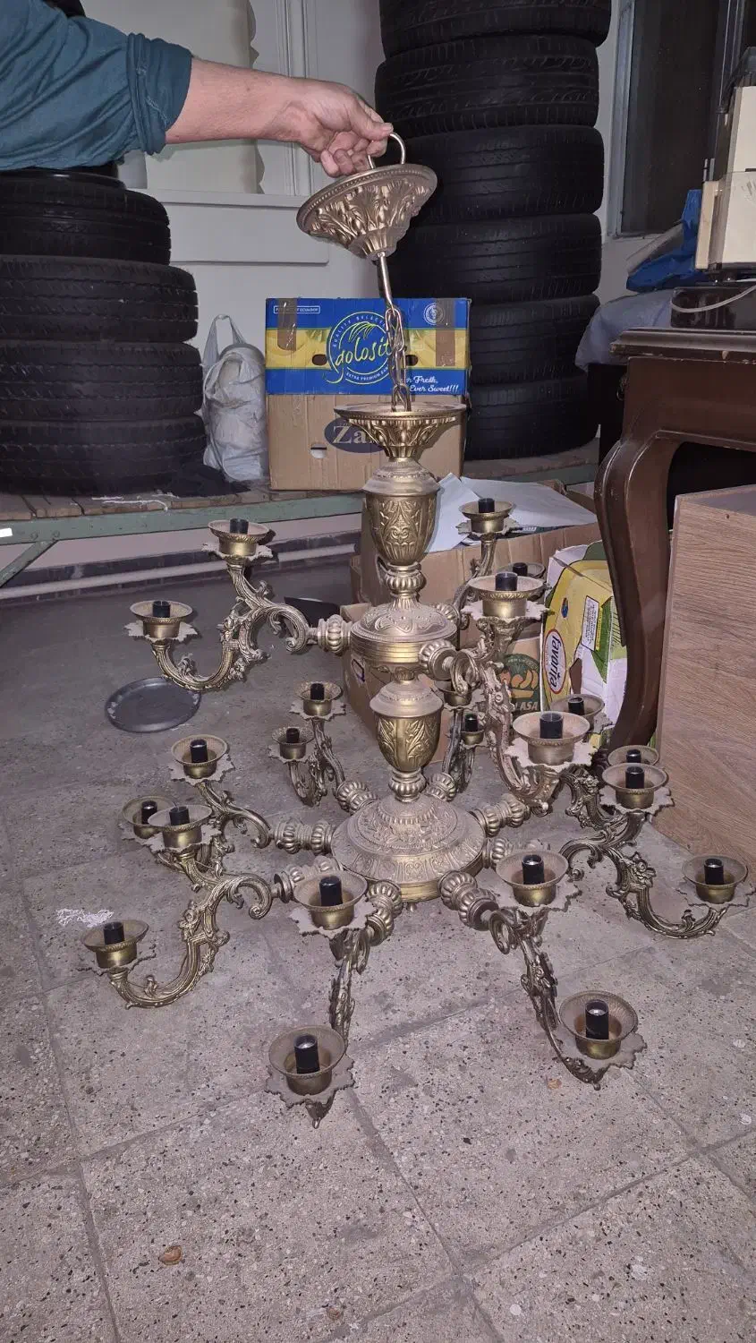 لوستر 22شعله|لوستر و چراغ آویز|تهران, شهید رجایی|دیوار