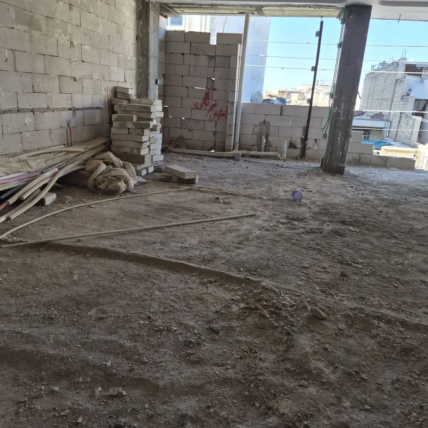 روش واحد اپارتمان ۱۶۵متری طبقه اول نیمه کاره|فروش آپارتمان|شوش, |دیوار