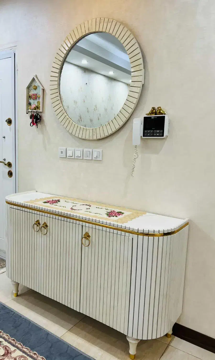 آیینه کنسول و میز تی وی|بوفه، ویترین، کنسول|مشکیندشت, |دیوار