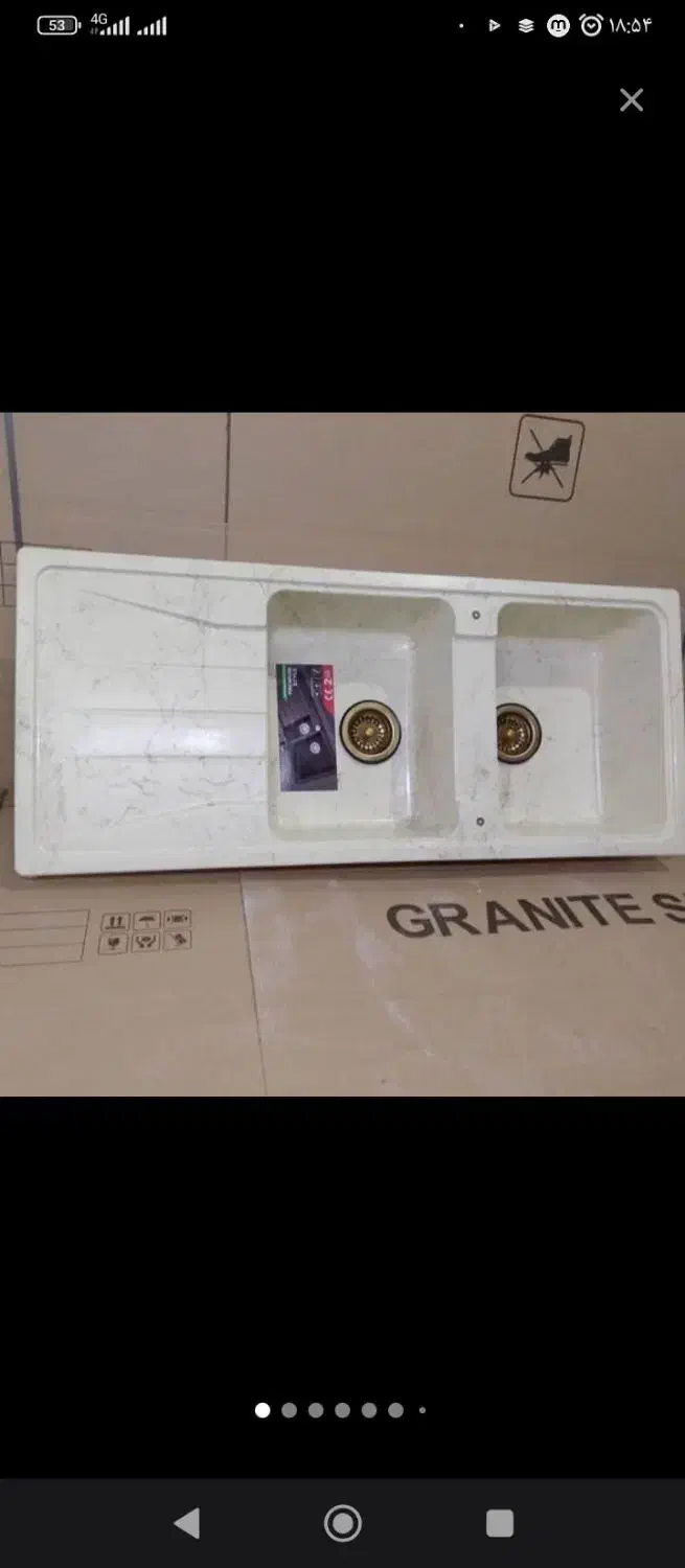 سینک گرانیتی|آب‌چکان و نظم‌دهنده ظروف|تبریز, |دیوار