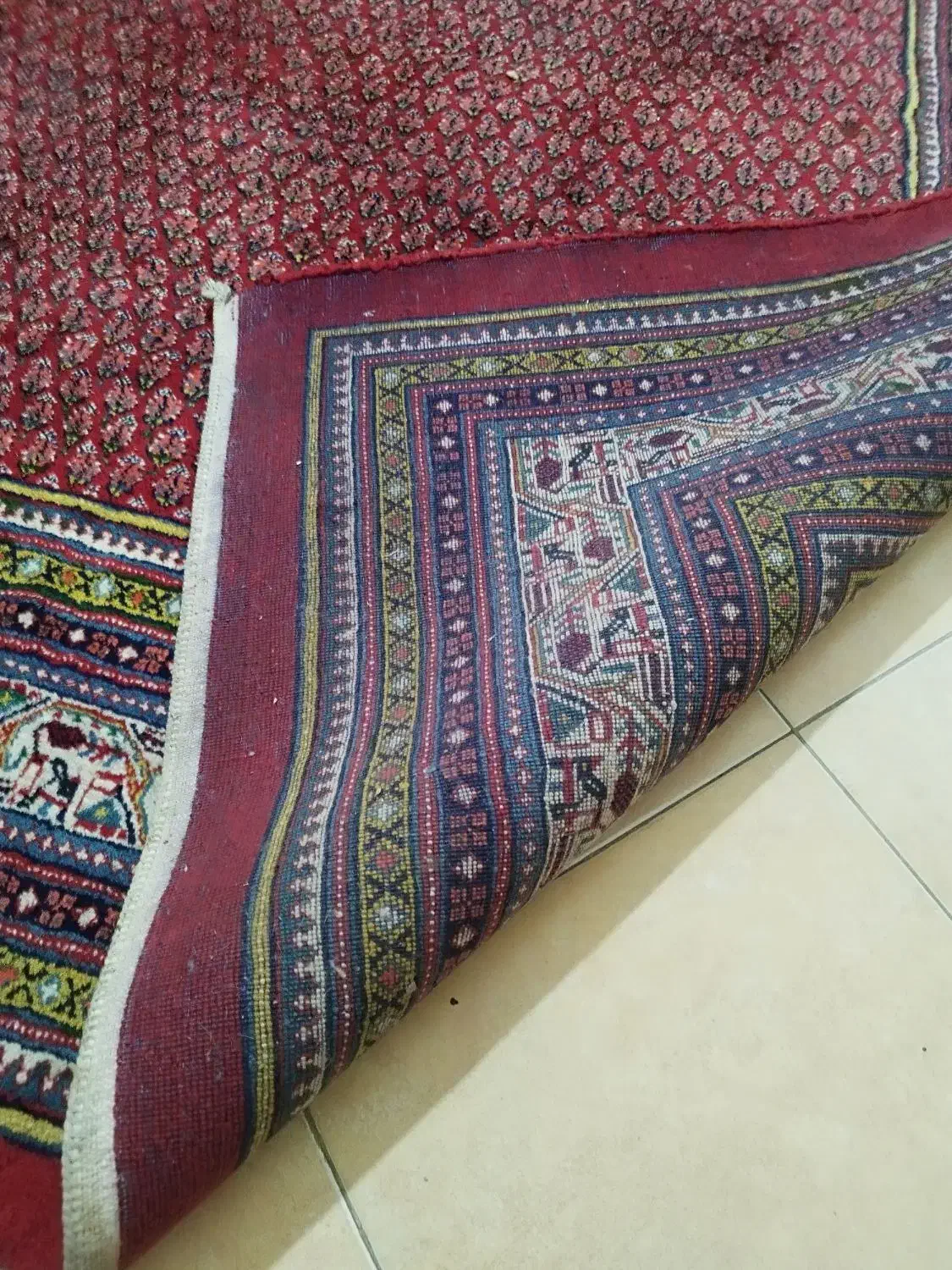 فرش دستباف ۱۲ متری طرح بته اراک|فرش|اراک, |دیوار