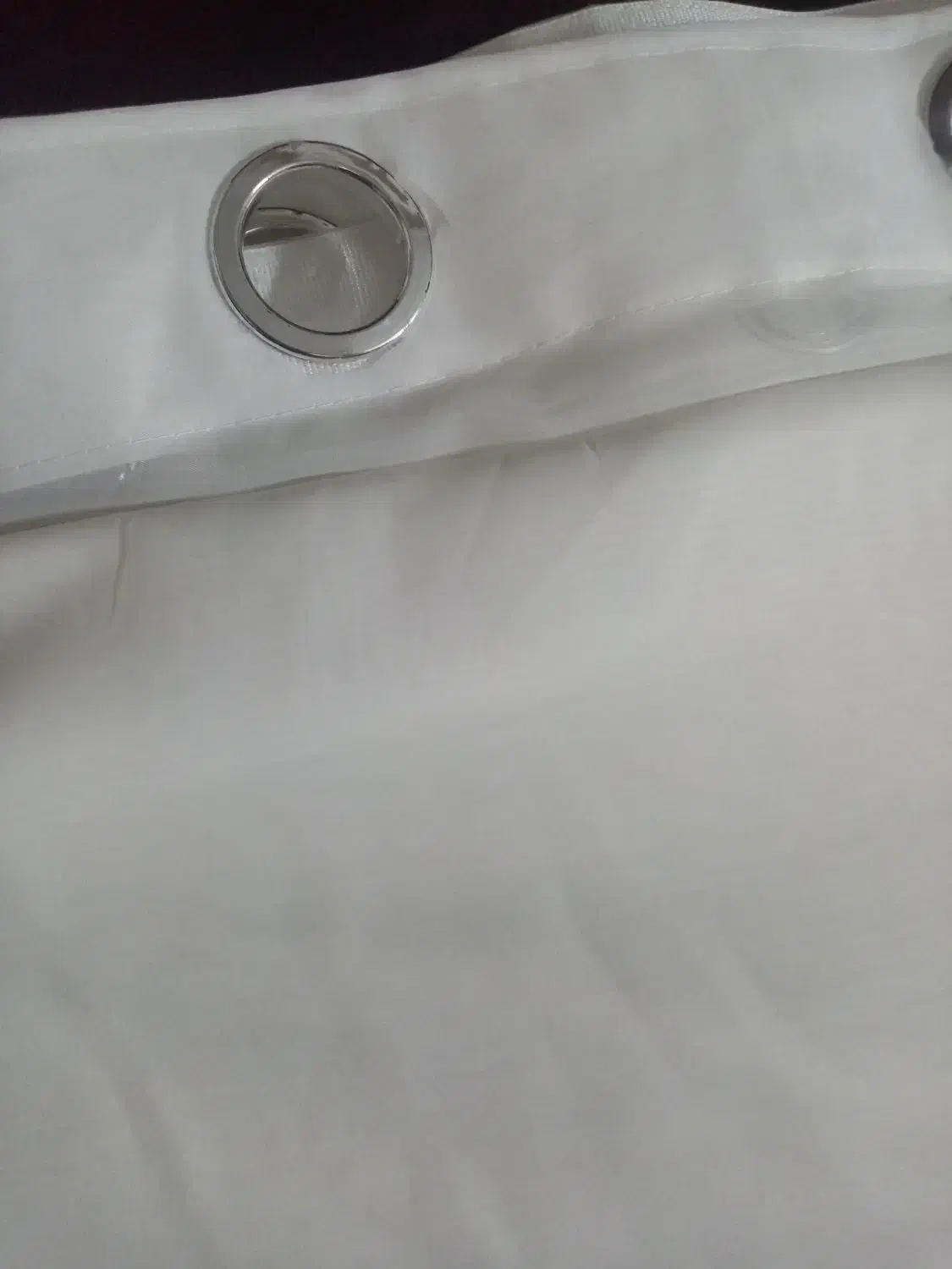 پرده حریر ساده استفاده نشده پانچ شده|پرده، رانر، رومیزی|مشهد, آزادشهر|دیوار