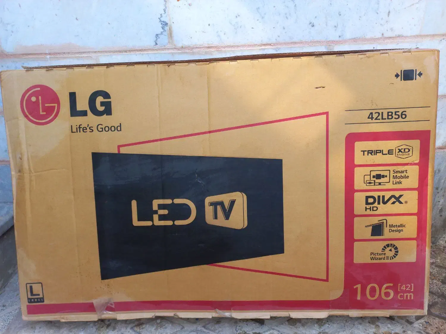 کارتن تلویزیون ۴۲ ال  جی|تلویزیون و پروژکتور|بوئین زهرا, |دیوار