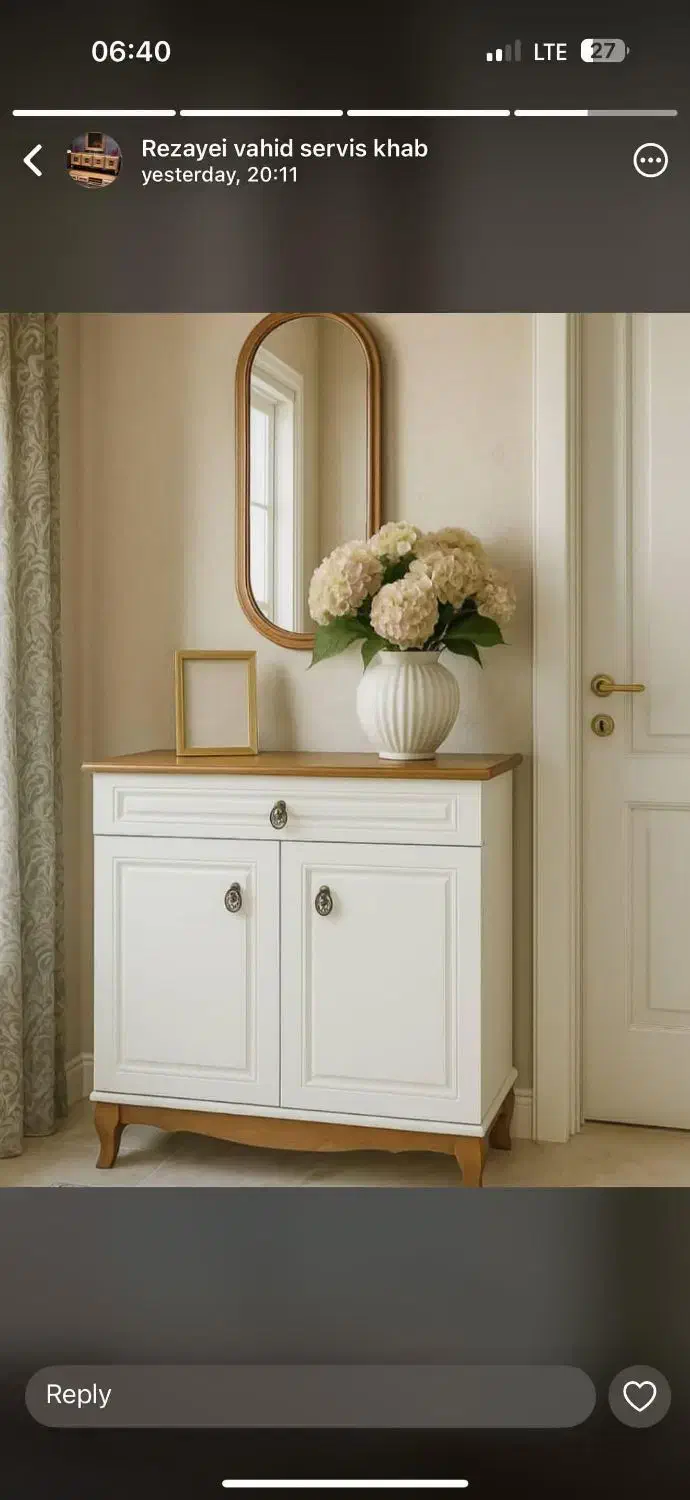 جاکفشی ام دی اف روکش چوب %نقدواقساط|جاکفشی، کمد، دراور|ازنا, |دیوار