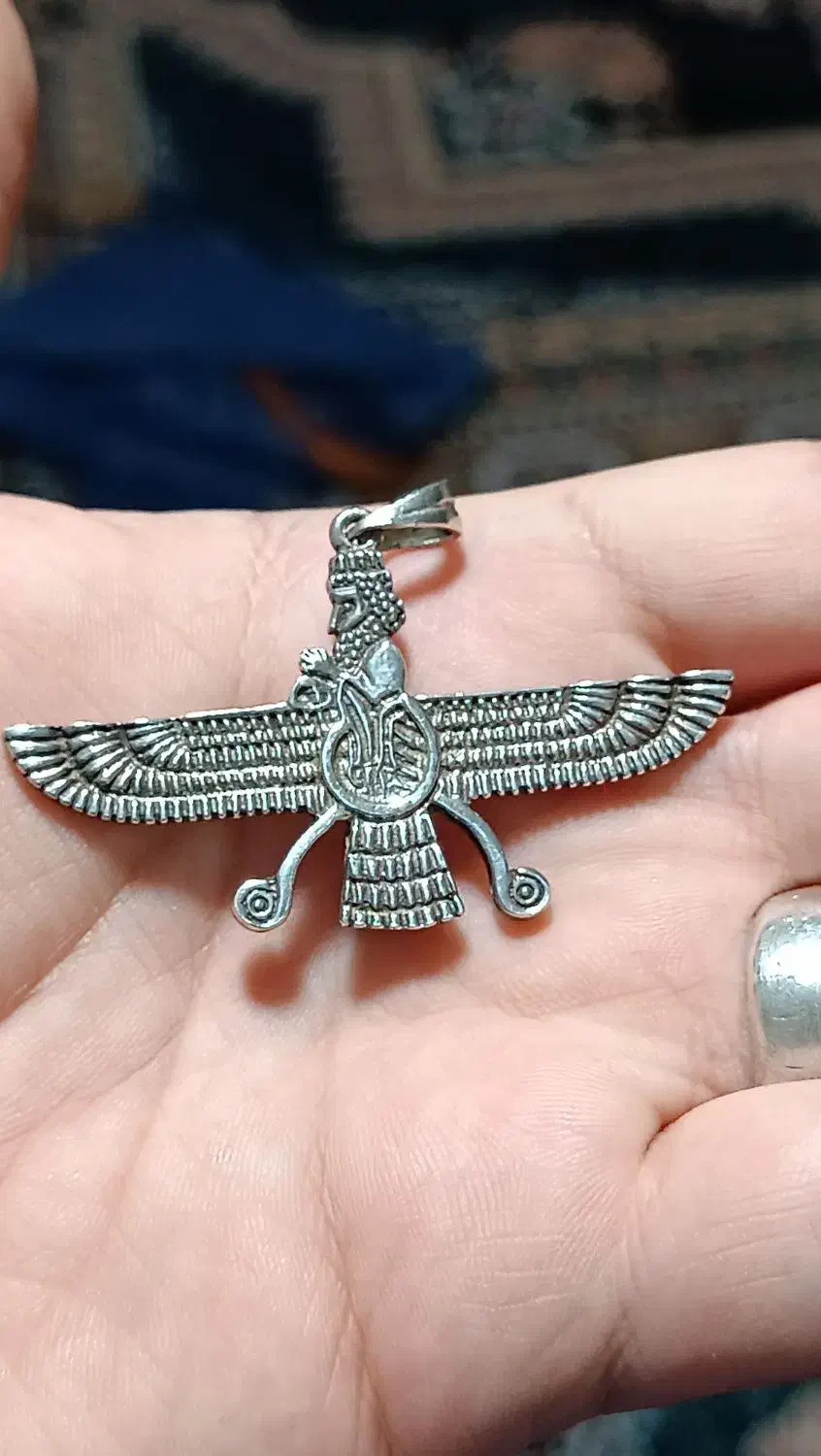 گردنی فروهر نقره|جواهرات|کوهدشت, |دیوار