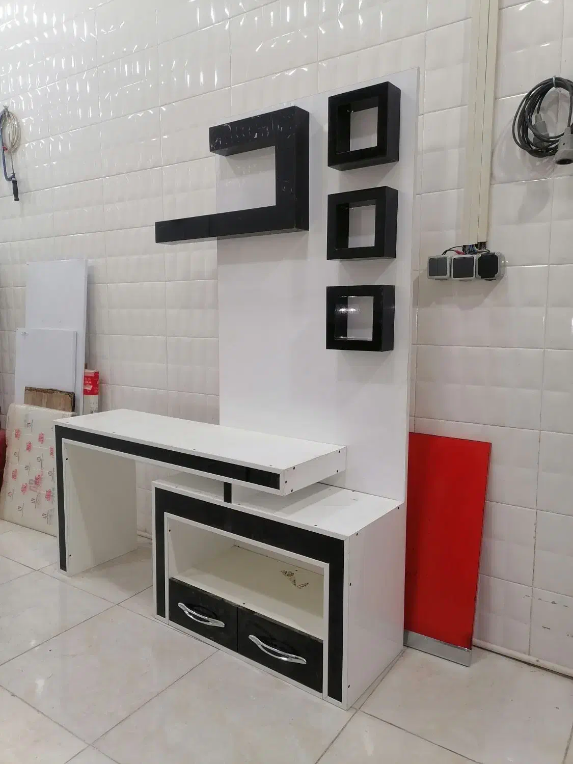 زیر تلویزیون MDF هایگلاس جنس خوب|میز تلویزیون|شیراز, باغ تخت|دیوار