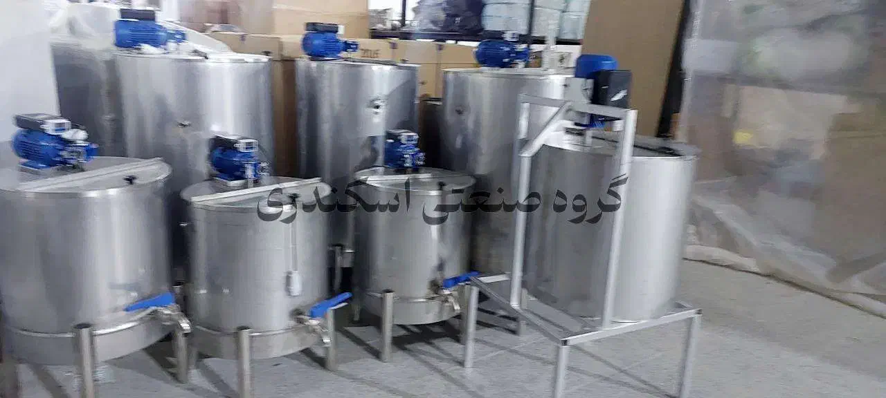 دیگ استیل پخت پز شیر برنج رب پاتیل پروسس تانک 500|ماشین‌آلات صنعتی|یاسوج, |دیوار