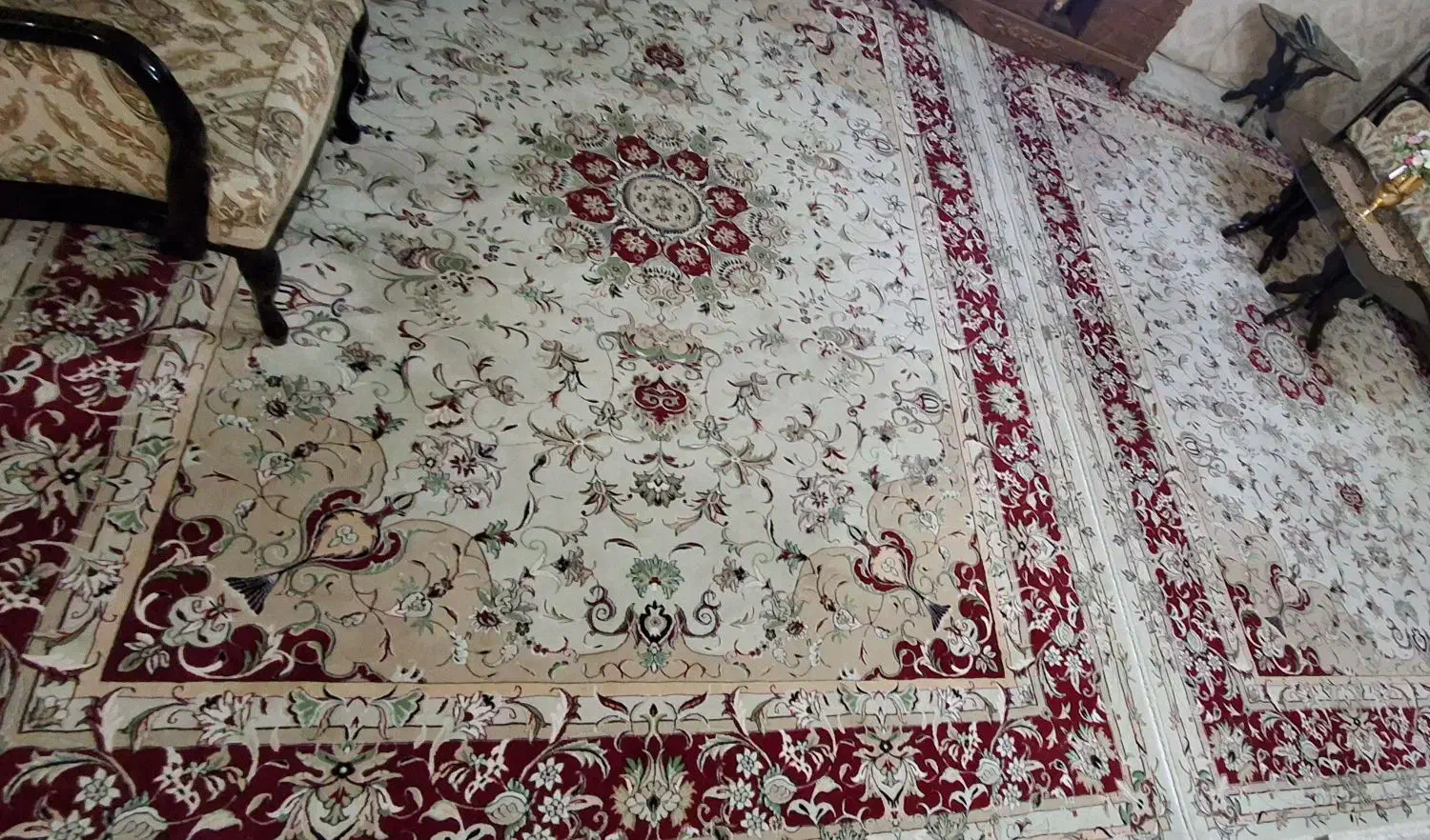 یک جفت فرش ۹ متری ماشینی|فرش|همدان, |دیوار