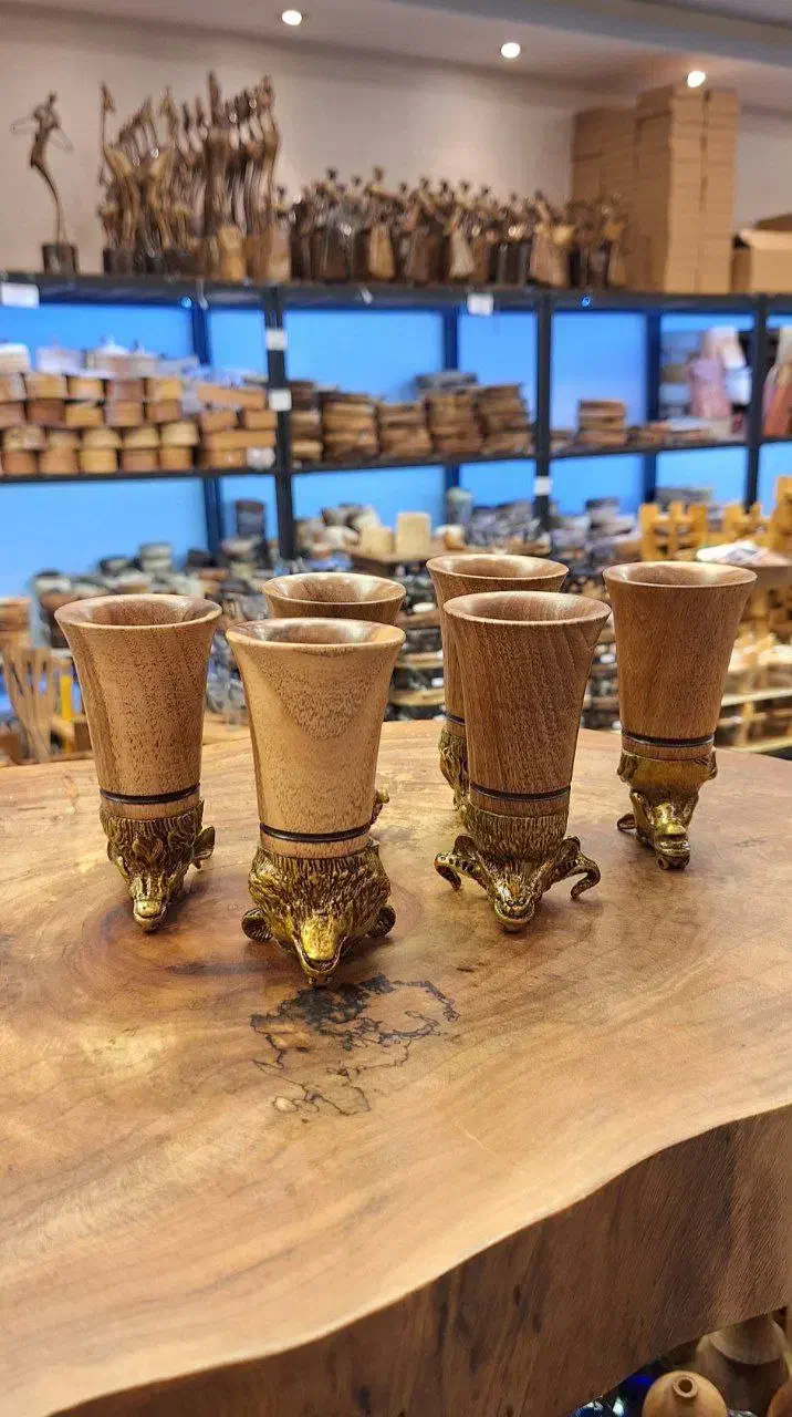 ظروف چوبی خراطی|ظروف سرو و پذیرایی|عسلویه, |دیوار