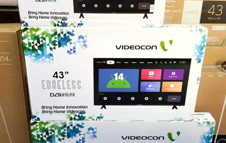 تلویزیون ۴۳ اینچ اسمارت آندروید ویدوکان اصل آکبند|تلویزیون و پروژکتور|چابهار, |دیوار