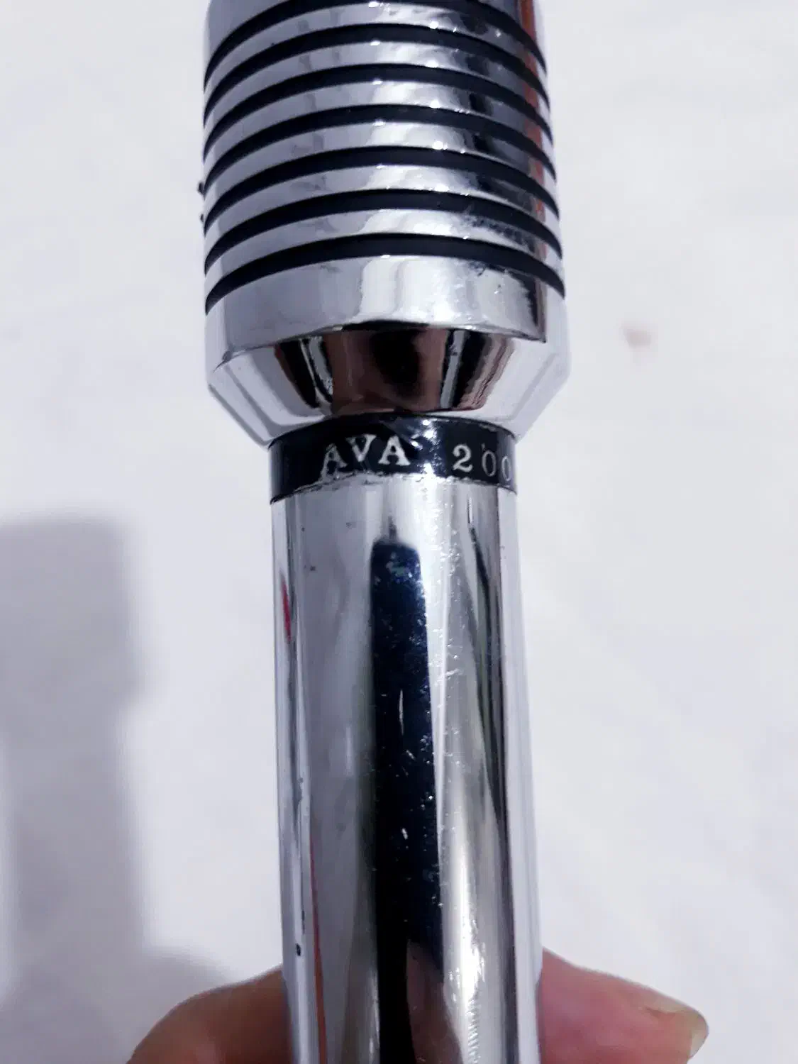 میکروفون استیل قدیمی سیم دار باتری خور|صوتی و تصویری|نسیمشهر, |دیوار