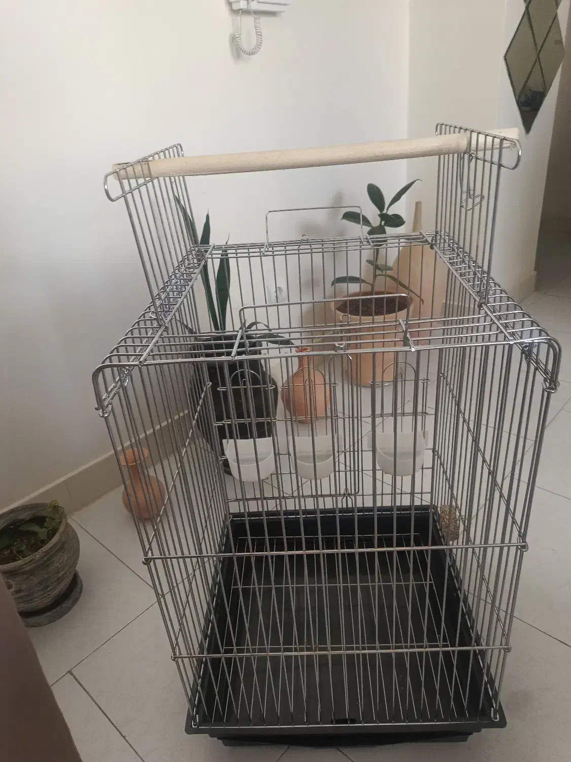 قفس استیل ضخیم  ضد زنگ و درجه یک خارجی کد ۱۰۳۳|لوازم جانبی حیوانات|پردیس, فاز ۱|دیوار