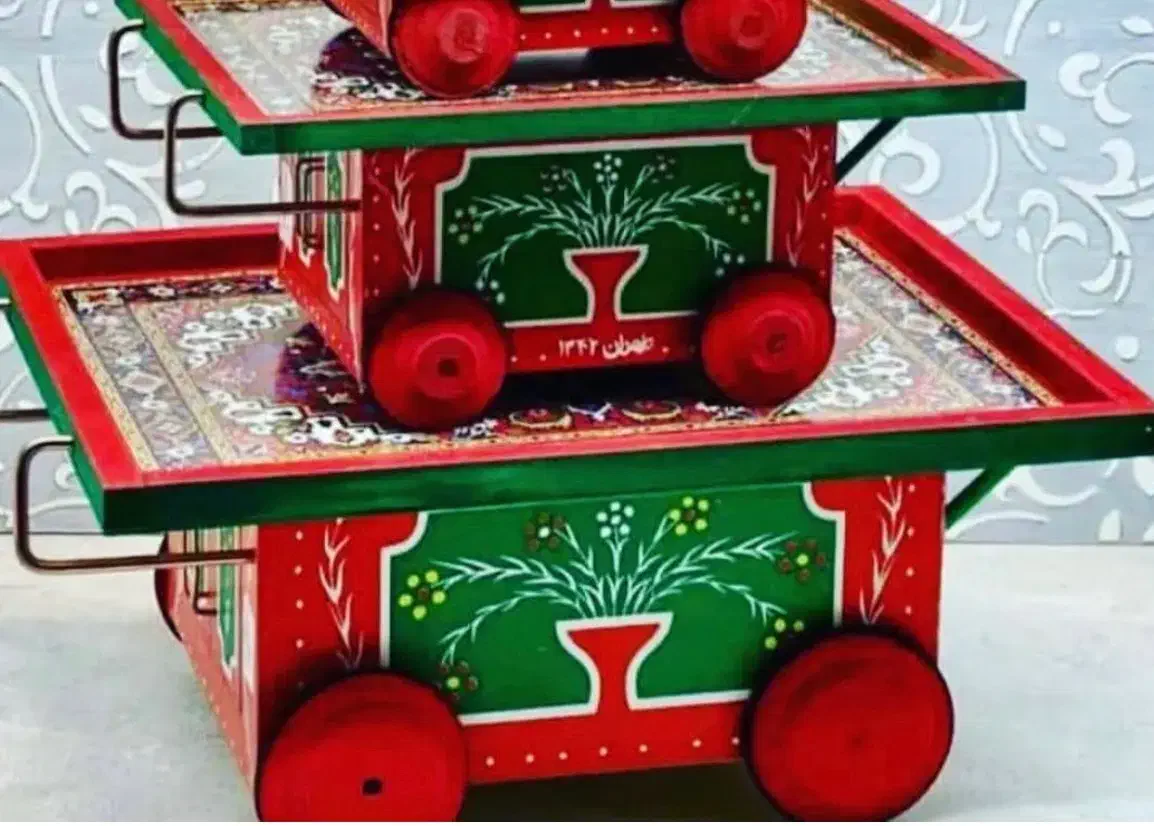 چرخ‌ طحافی دکوری سنتی آتلیه|مجسمه، تندیس، ماکت|کاشان, دانش|دیوار