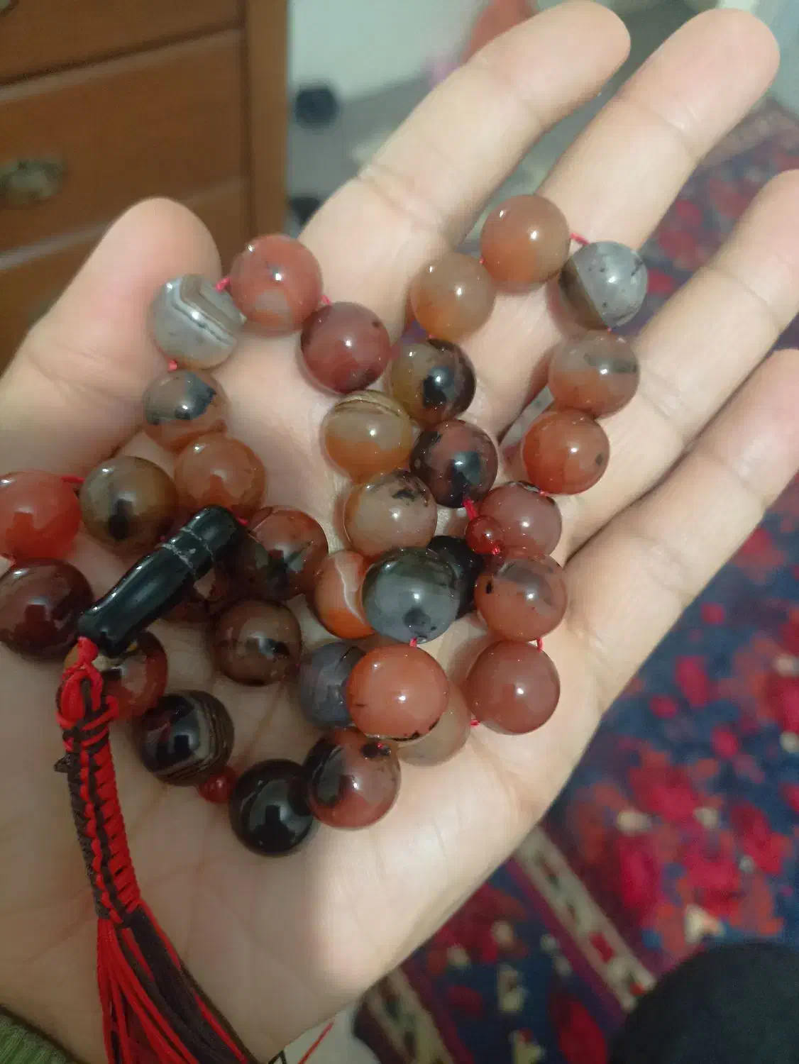 تسبیح زیبای عقیق|جواهرات|کرمان, |دیوار