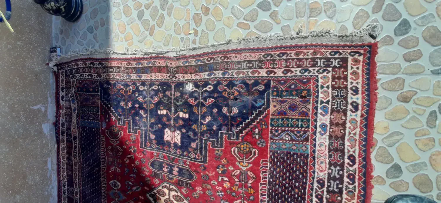 قالی محلی|فرش|مرودشت, مسجد رسول‎|دیوار