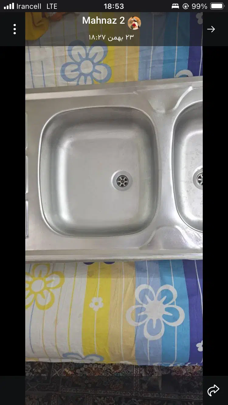 سینک|آب‌چکان و نظم‌دهنده ظروف|قرچک, باقرآباد|دیوار