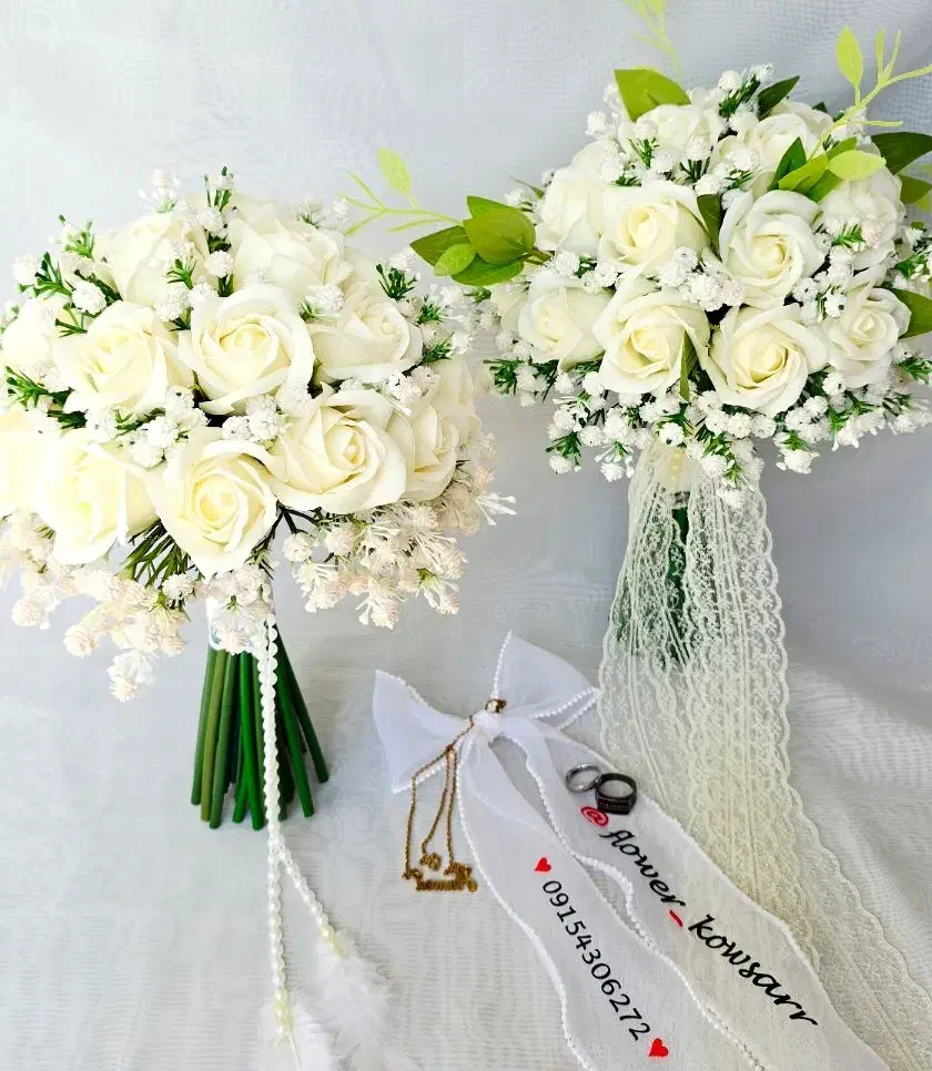 دسته گل عروس زنبق یاسی دست گل دست عروس|گل مصنوعی|مشهد, شهید مطهری|دیوار