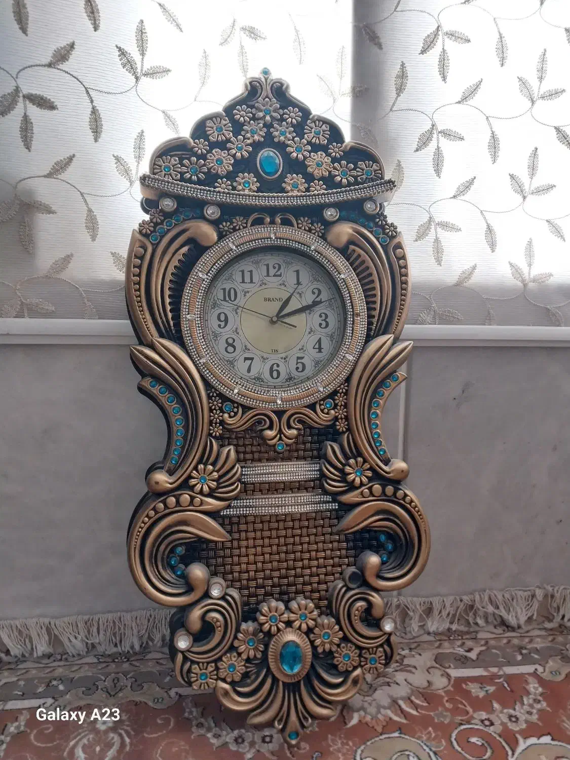ساعت دیواری تزئینی نگین کوب شده|ساعت دیواری و تزئینی|جهرم, |دیوار