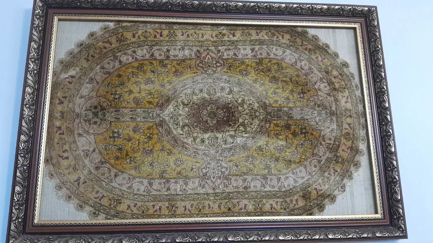 فرش ابریشم|فرش|کرمانشاه, |دیوار