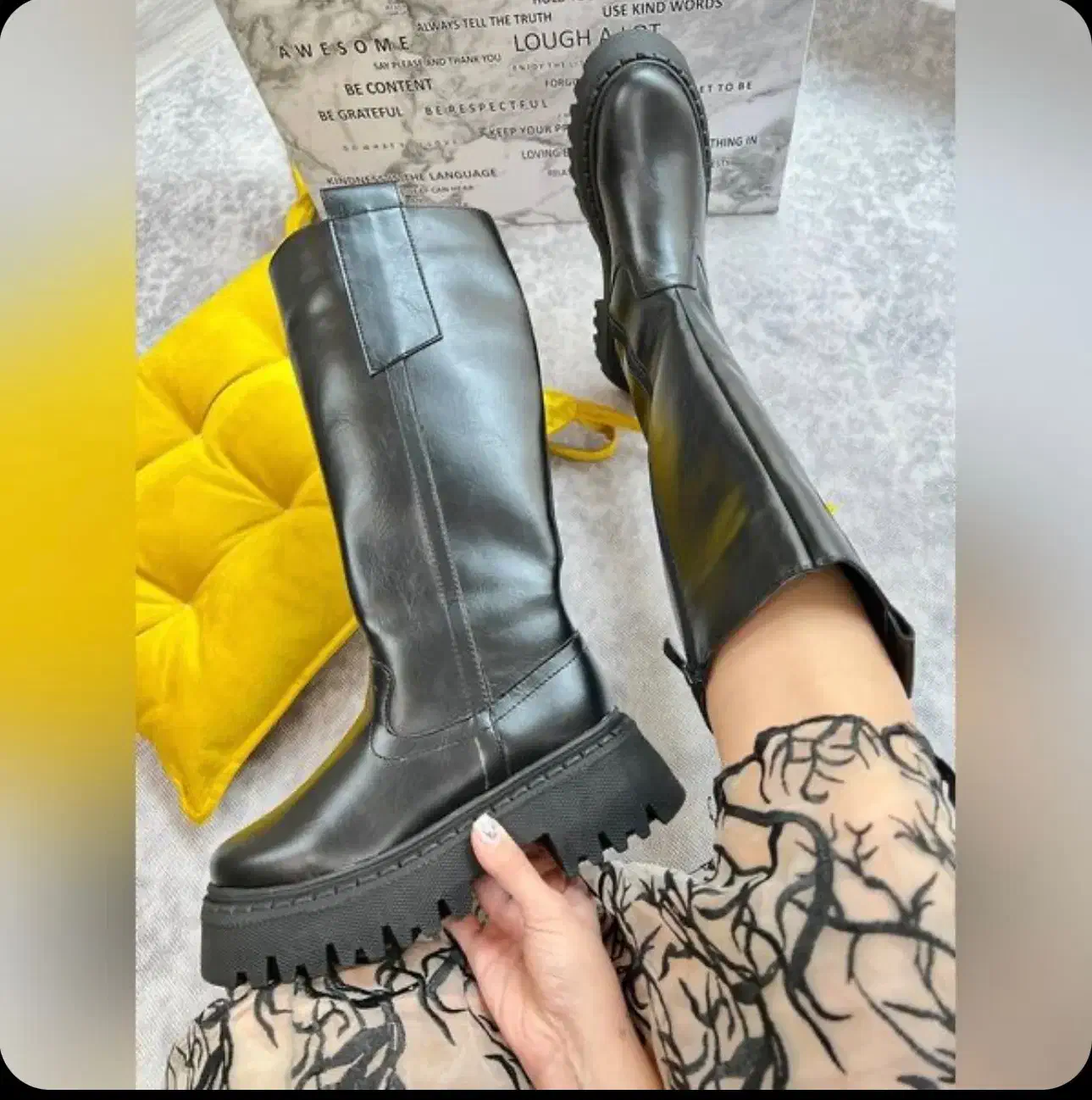 بوت بلند چرم|کیف، کفش، کمربند|ساری, |دیوار